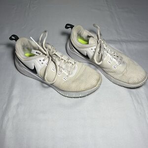 Nike Air Zoom Hyperace 2 Volleyball Shoes White/Tan/Black Women’s Size 9 Sneaker